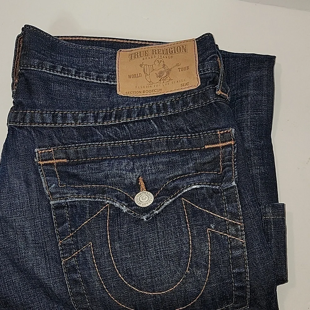TRUE RELIGION BILLY BOOTCUT jeans 34x28, dark wash